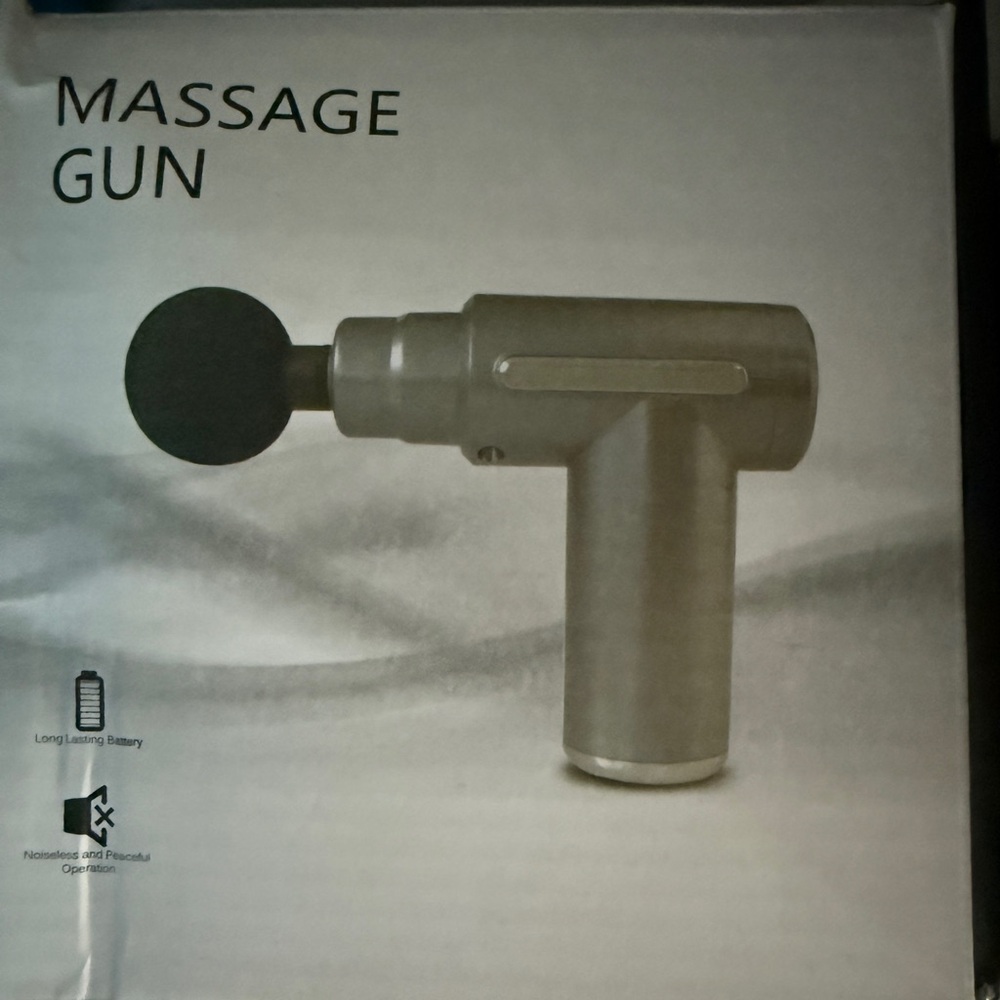 Portable Gray Massage Gun with Ball Head